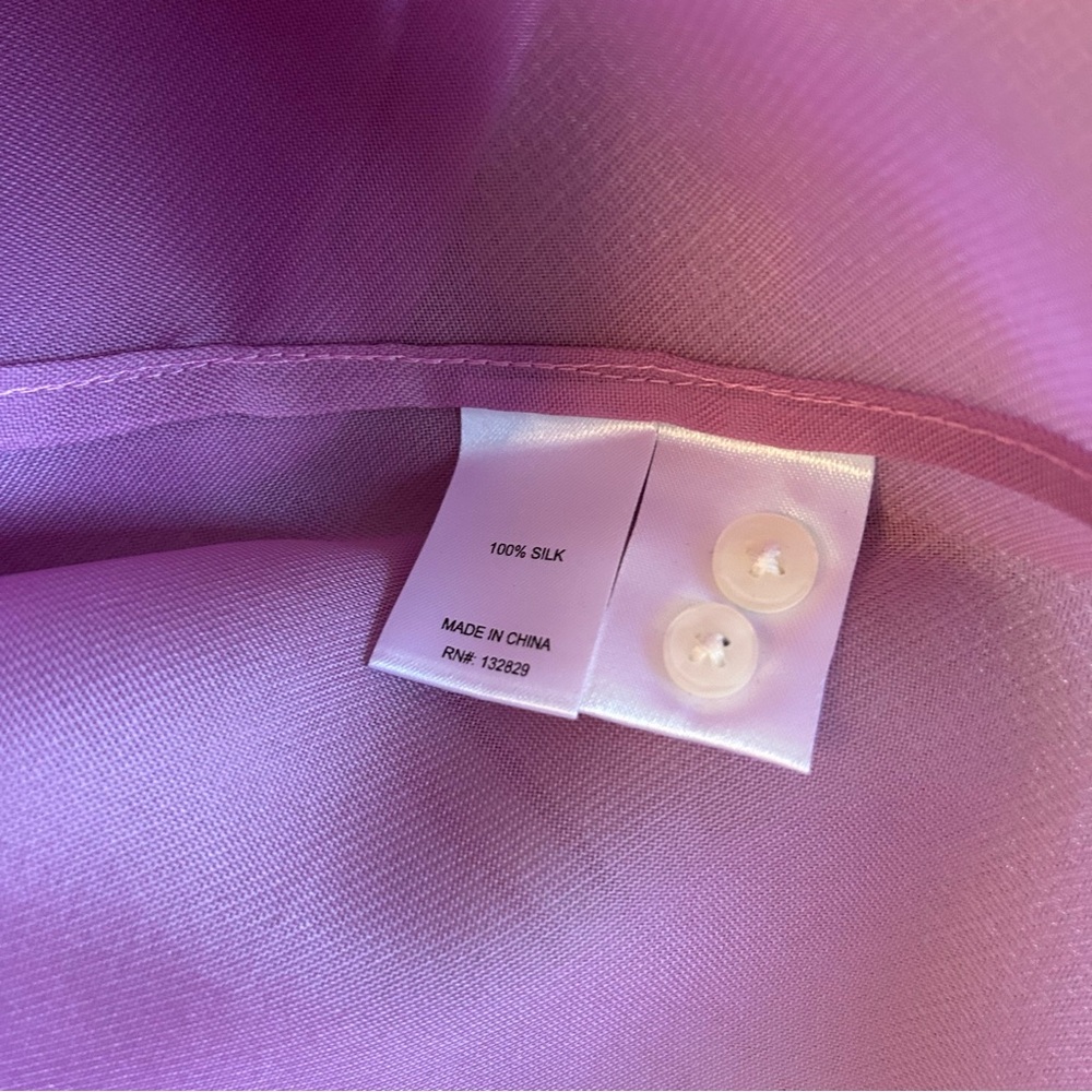 NWT BEST Helsa The Silk Gazar Shirt Ash Rose Pink Quiet Lux - Picture 9 of 12